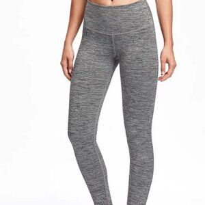 Old Navy | Active Go-Dry Mid-Rise Leggings black white grey, size M Tall